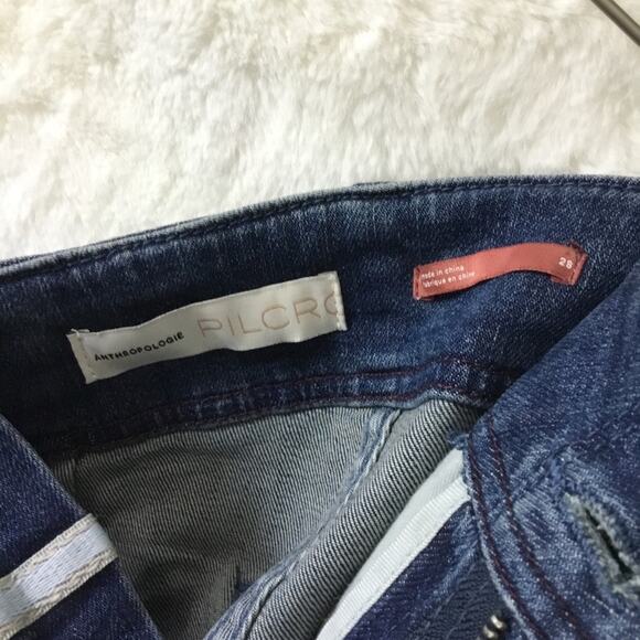 Anthropologie Pilcro Blue High-rise Skinny Jeans - Picture 13 of 16